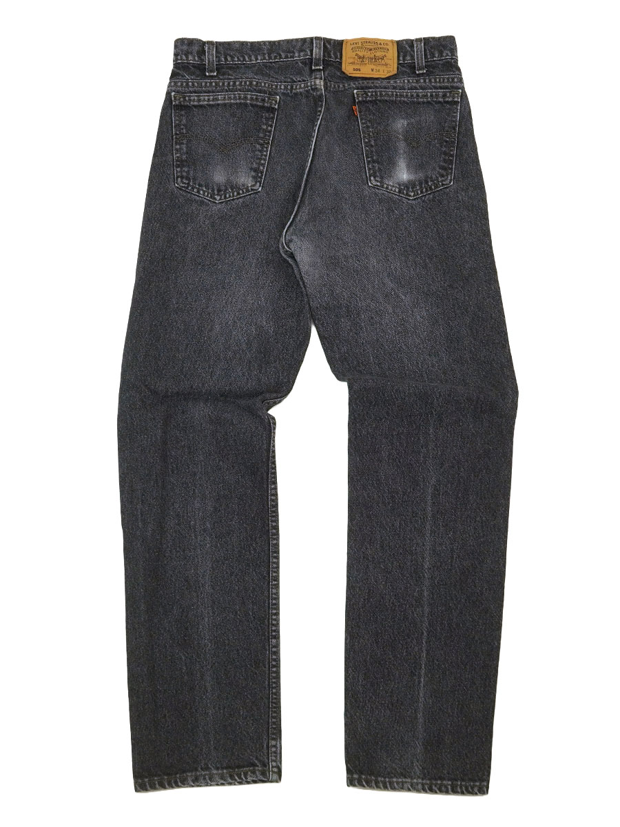 90'S LEVI'S 505 BLACK JEANS (SIZE.W34 L32) MADE IN USA | NEW ITEM