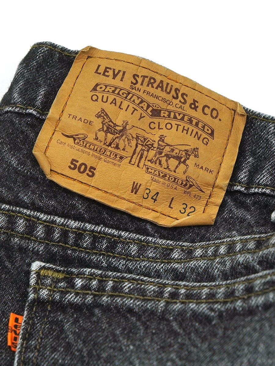 90'S LEVI'S 505 BLACK JEANS (SIZE.W34 L32) MADE IN USA | すべての