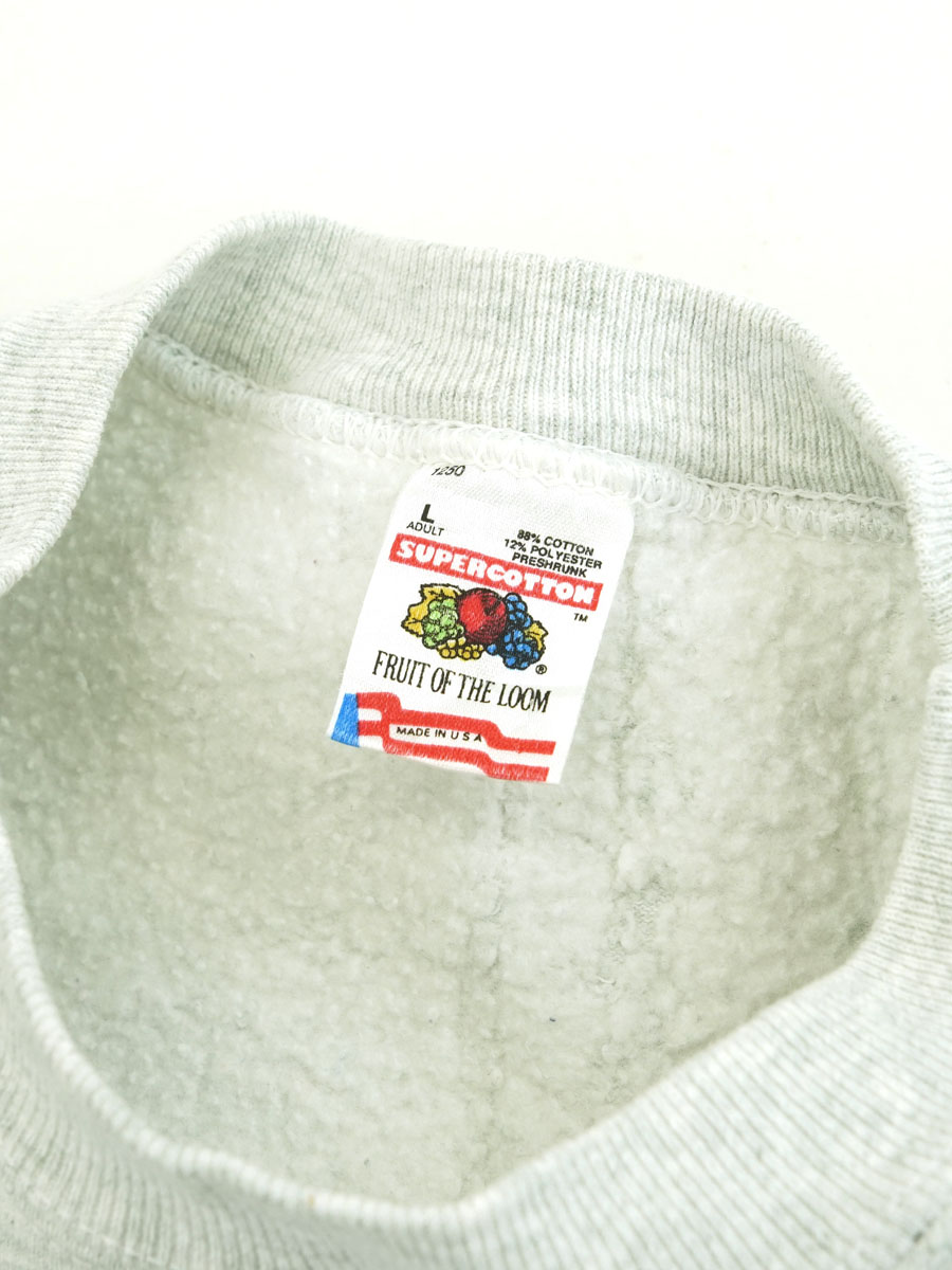 90'S Fruit of the Loom FRUIT OF THE LOOM Erotic T-shirt 48 Techniques Printed T-shirt Made in USA Men's XL Vintage cotton gray type Vintage Second Hand