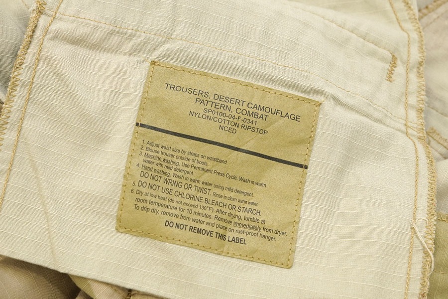 04's US ARMY 3Cデザートカモ BDUカーゴパンツ リップストップ 表記(SMALL,SHORT)