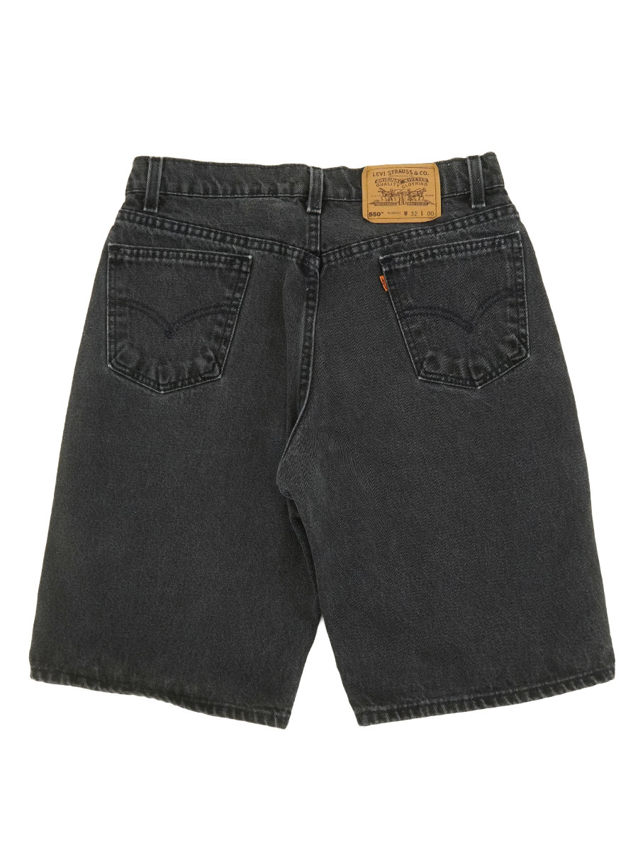 90's LEVI'S 550 ブラックデニム ショーツ 表記(W32 L00) USA製 | NEW