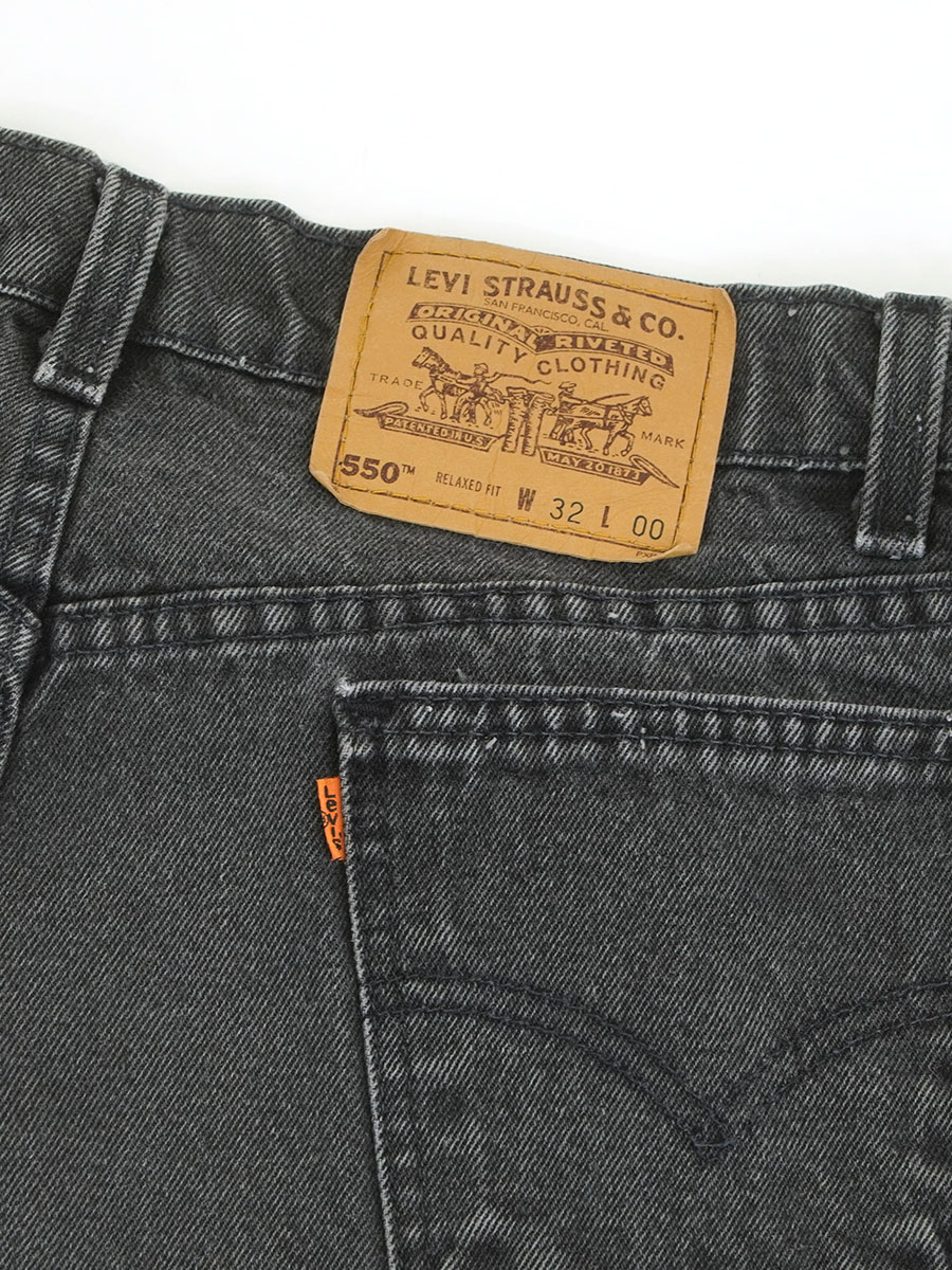 90's LEVI'S 550 ブラックデニム ショーツ 表記(W32 L00) USA製 | NEW