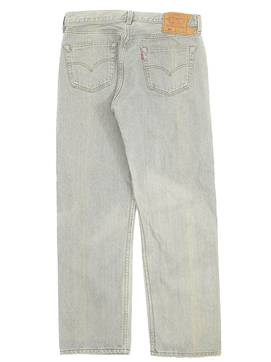 90's Levis 501 オリジナル カラーデニムパンツ グレー 表記(36x32) USA製