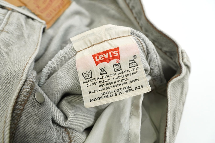 90's Levis 501 オリジナル カラーデニムパンツ グレー 表記(36x32) USA製