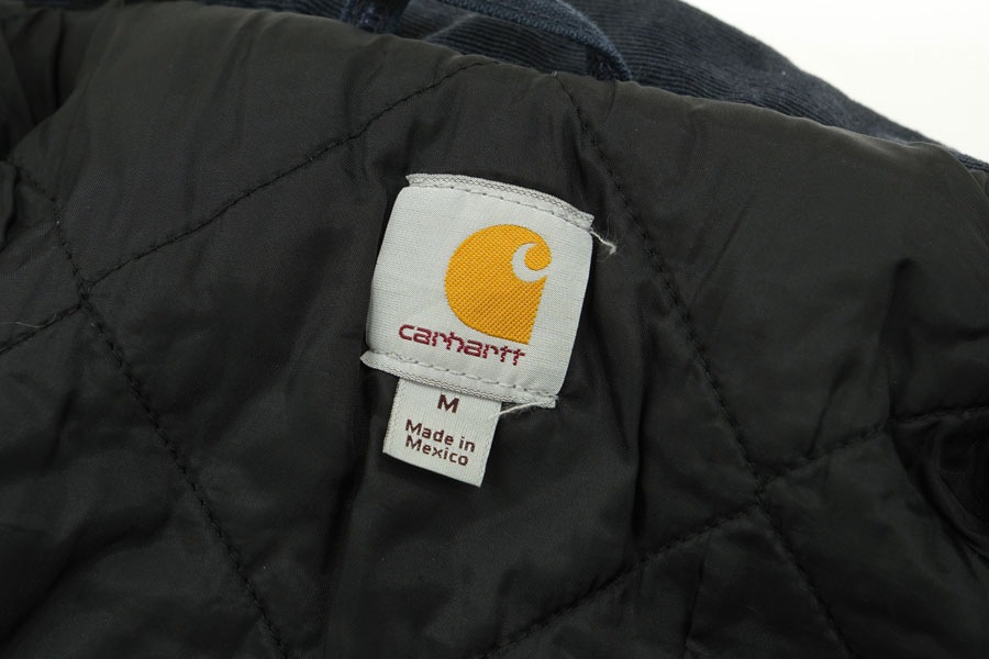 【美品】Carhartt カーハート ダックベスト メキシコ製M ダークネイビー カーハート ダック トラディショナルコート ダークネイビー 表記(M