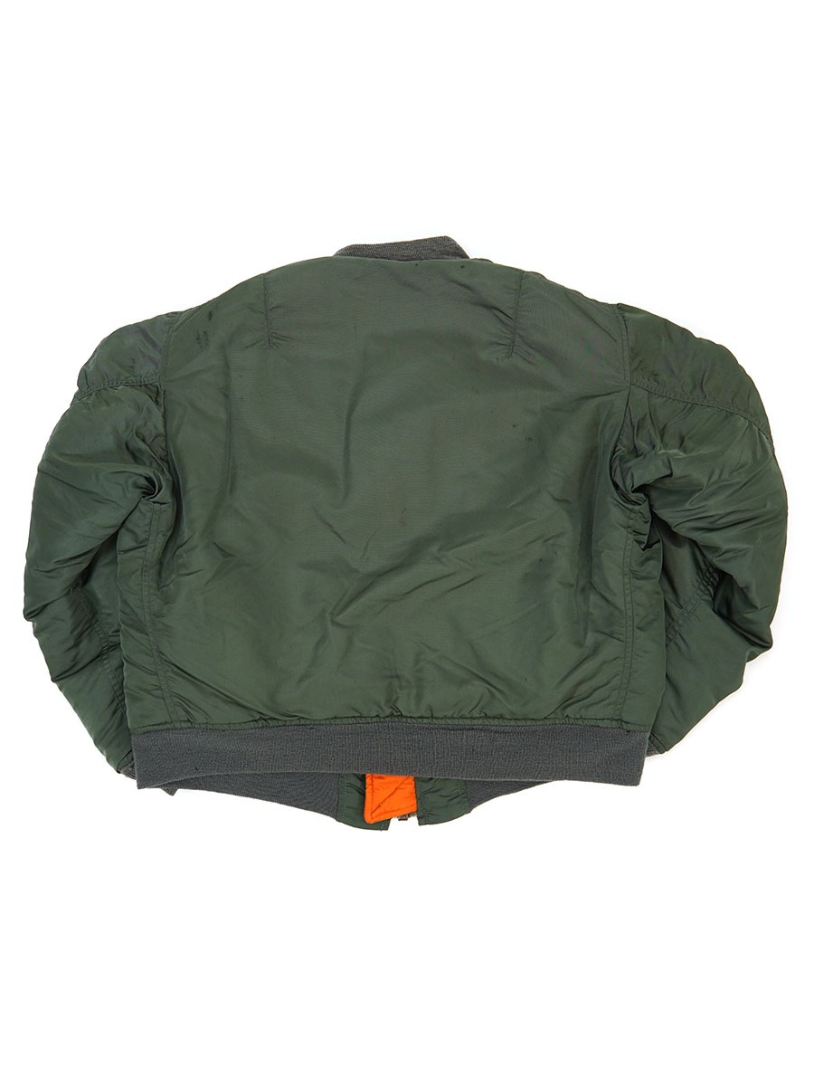 希少 ORCHARD フライトジャケット MA-1 裾リブ無し S USA製 希少 ORCHARD フライトジャケット MA-1 裾リブ無し S USA製