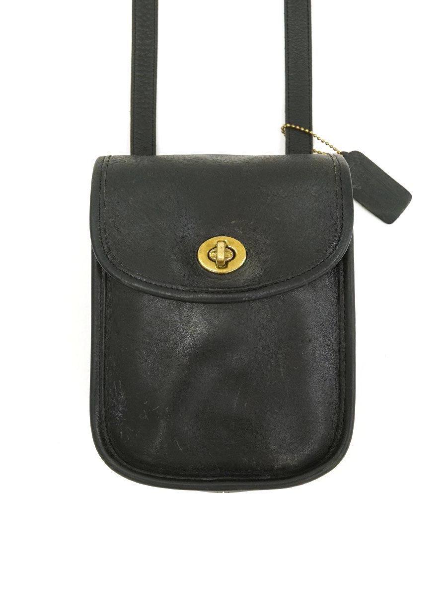 COACH レザー ショルダーバッグ ブラック USA製 | NEW ITEM 
