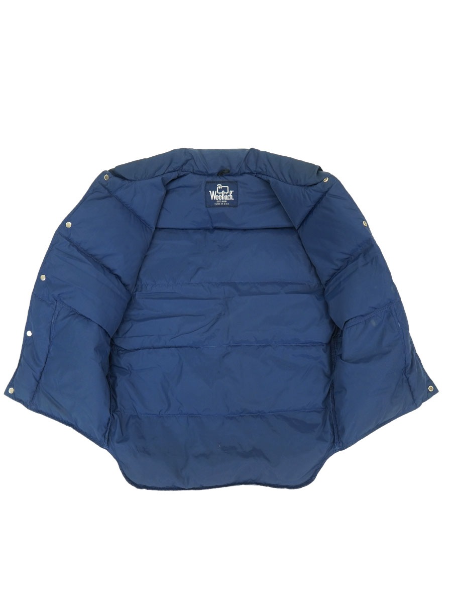 80's Woolrich 2ポケ ダウンベスト ネイビー 実寸(M位) USA製 | NEW