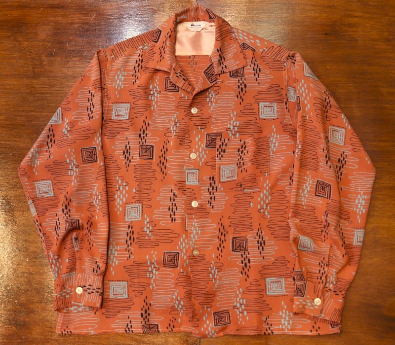 1950s L/S ROCKABILLY SHIRT , Size M