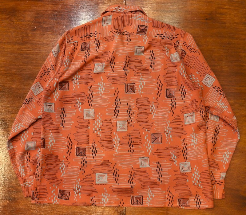 1950s L/S ROCKABILLY SHIRT , Size M