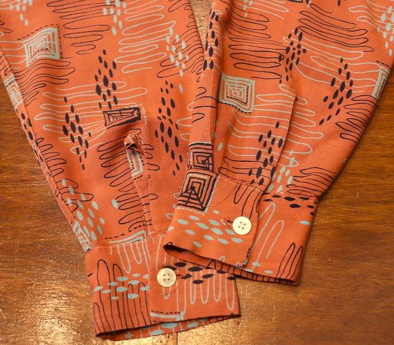 1950s L/S ROCKABILLY SHIRT , Size M