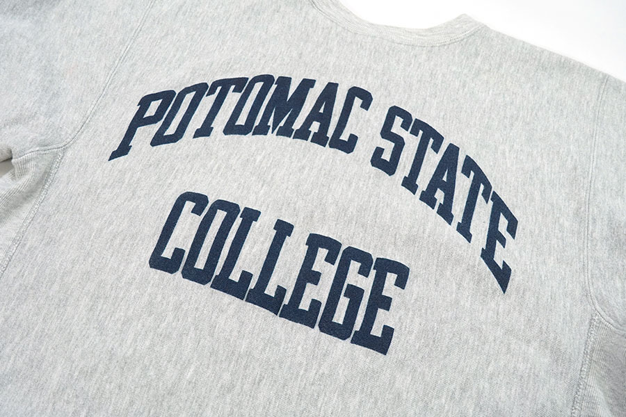 90'S CHAMPION REVERSE WEAVE ''POTOMAC STATE COLLEGE'' (SIZE.X LARGE)