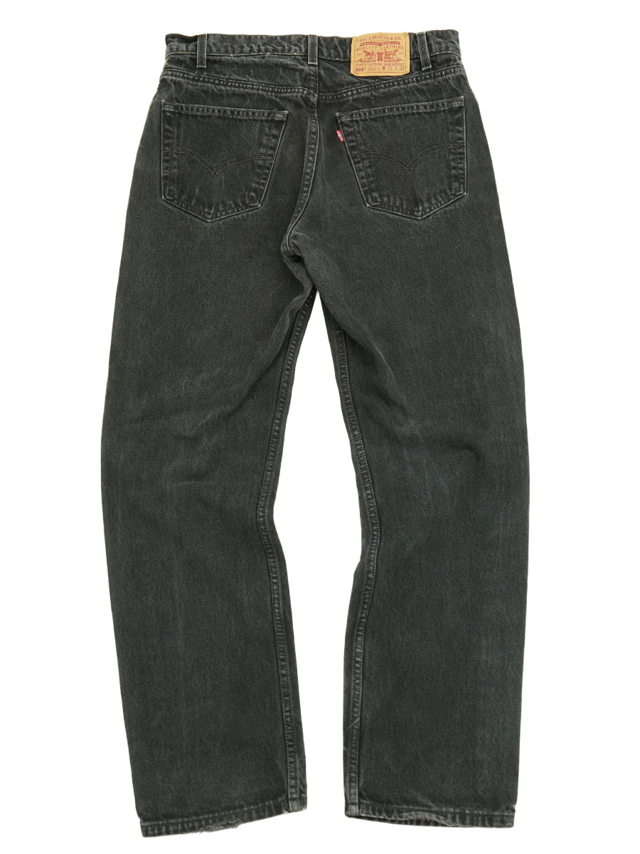 90s Levis 505 サルファ ブラック デニム USA製 W33 L32 90'S LEVI'S 505 BLACK JEANS (SIZE.W33 L32) | NEW ITEM