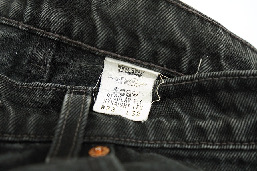 90'S LEVI'S 505 BLACK JEANS (SIZE.W33 L32) | NEW ITEM