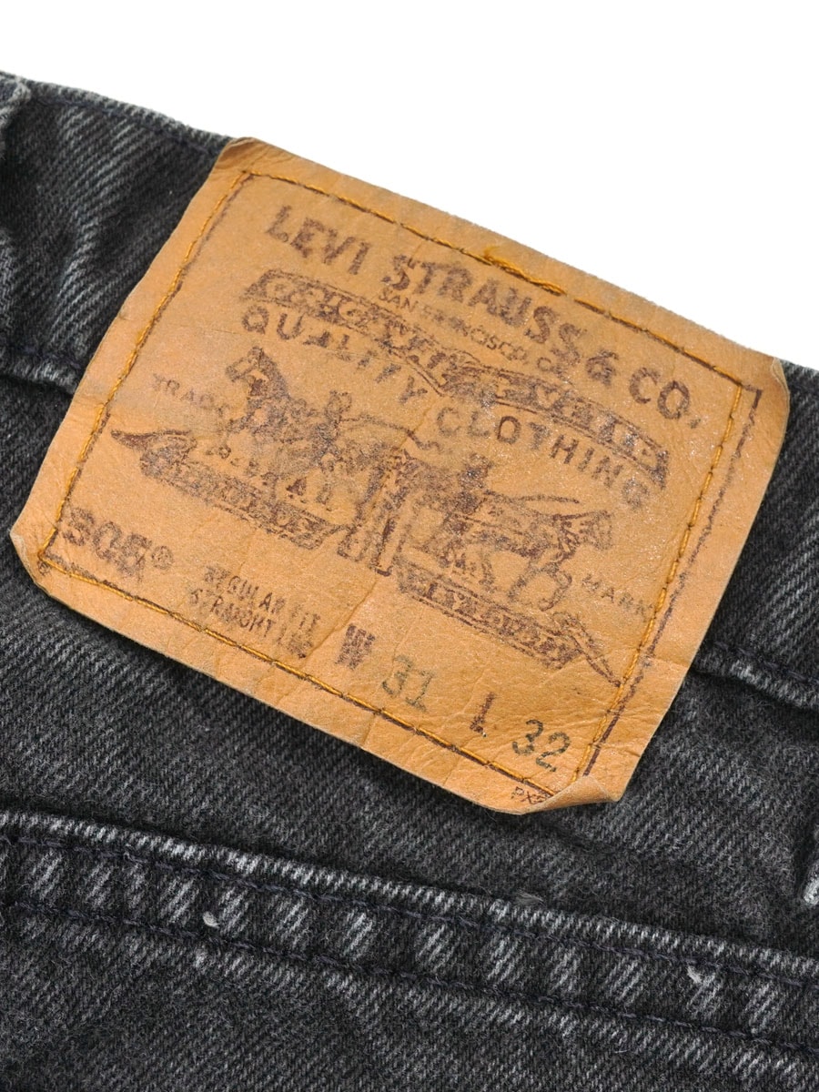 90'S LEVI'S 505 BLACK JEANS (SIZE. W31 L32) MADE IN USA