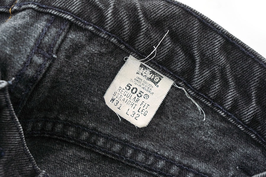 90'S LEVI'S 505 BLACK JEANS (SIZE. W31 L32) MADE IN USA