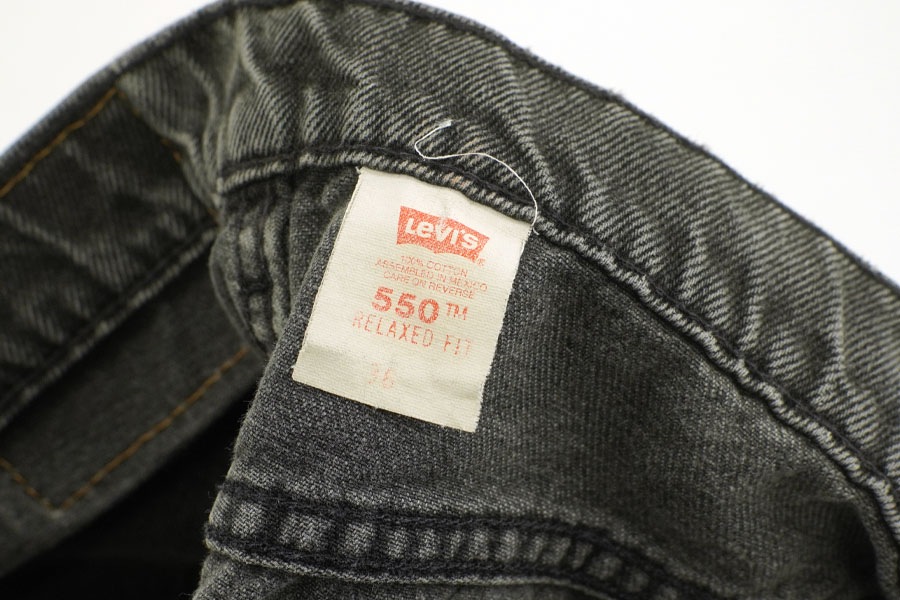 MEXICO製 Levi's 550 ブラックデニムショーツ 表記(W36) | すべての