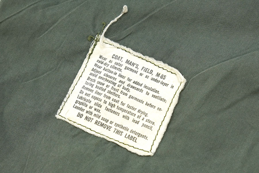 69's U.S.ARMY M-65 フィールドジャケット グレーライナー  アルミ&ブラス 表記(SHORT-MEDIUM) レア