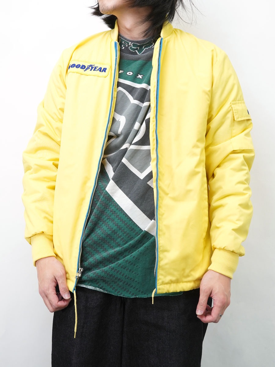 70's GOODYEAR 裏ボア オフィシャルレーシングジャケット イエロー