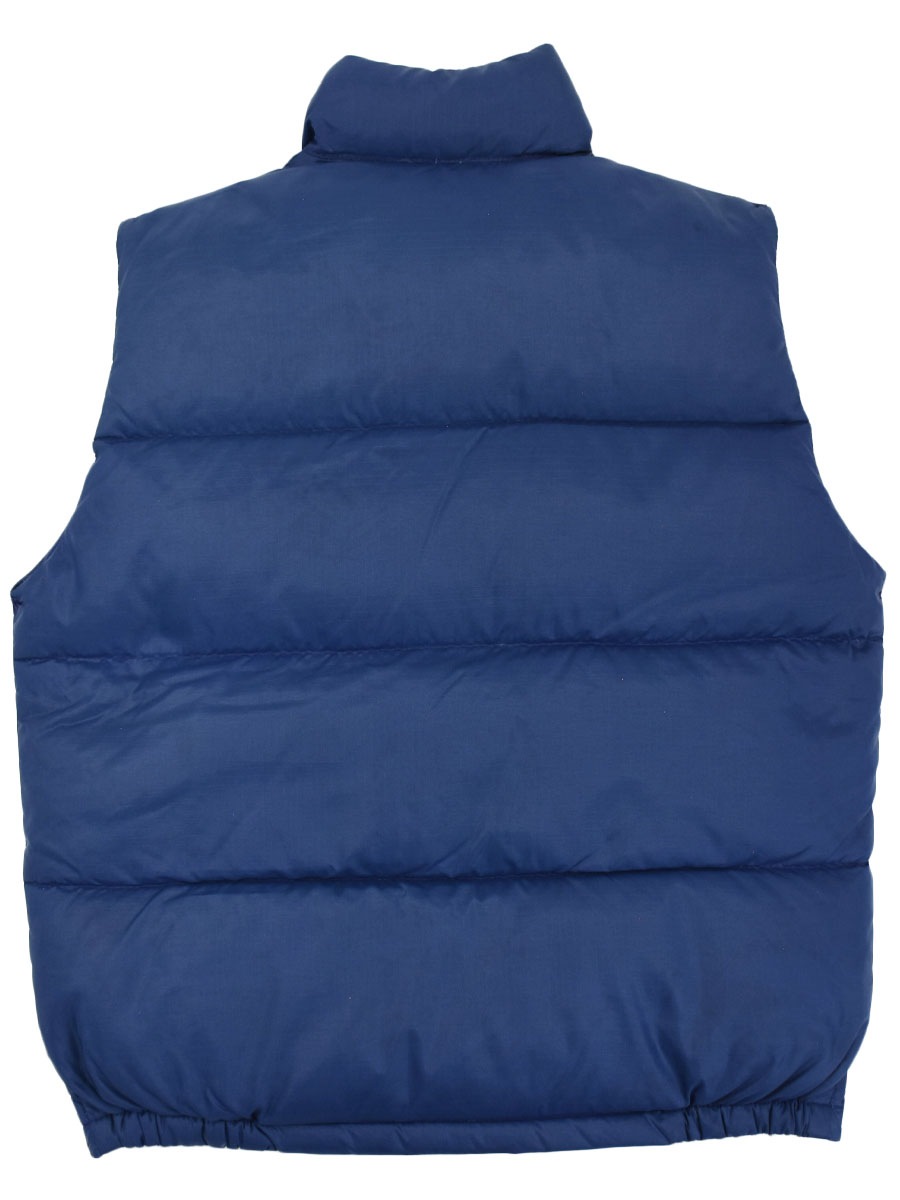 70's 茶タグ THE NORTH FACE リップストップ ダウンベスト ネイビー