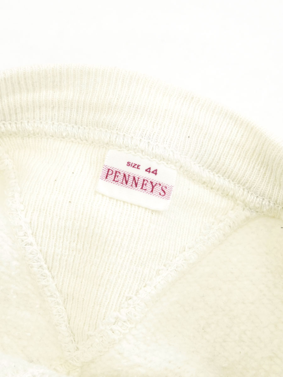 40'S PENNEY'S DOUBLE V PLAIN SWEAT SHIRT (SIZE.44)