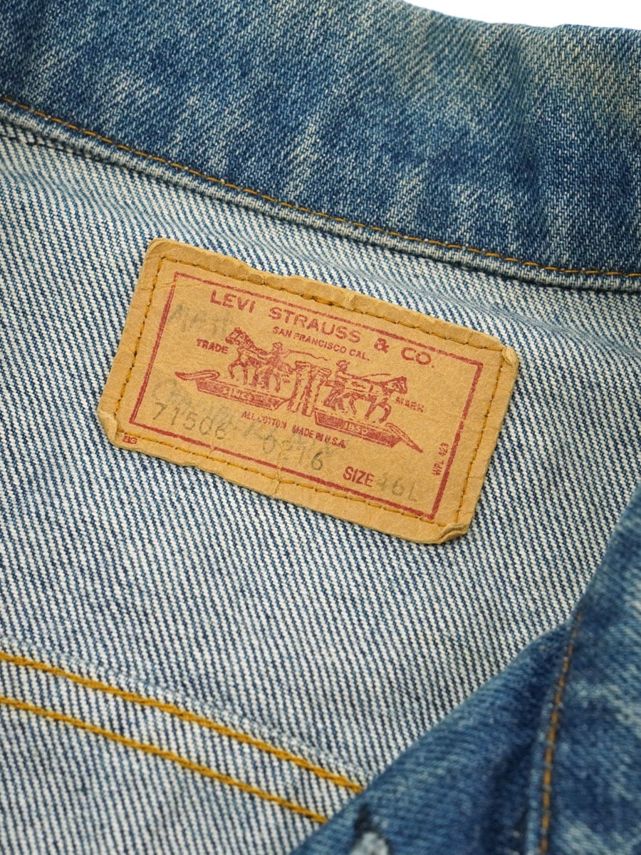 80's Levi's 71506-0216 デニムジャケット 表記(46L！) USA製