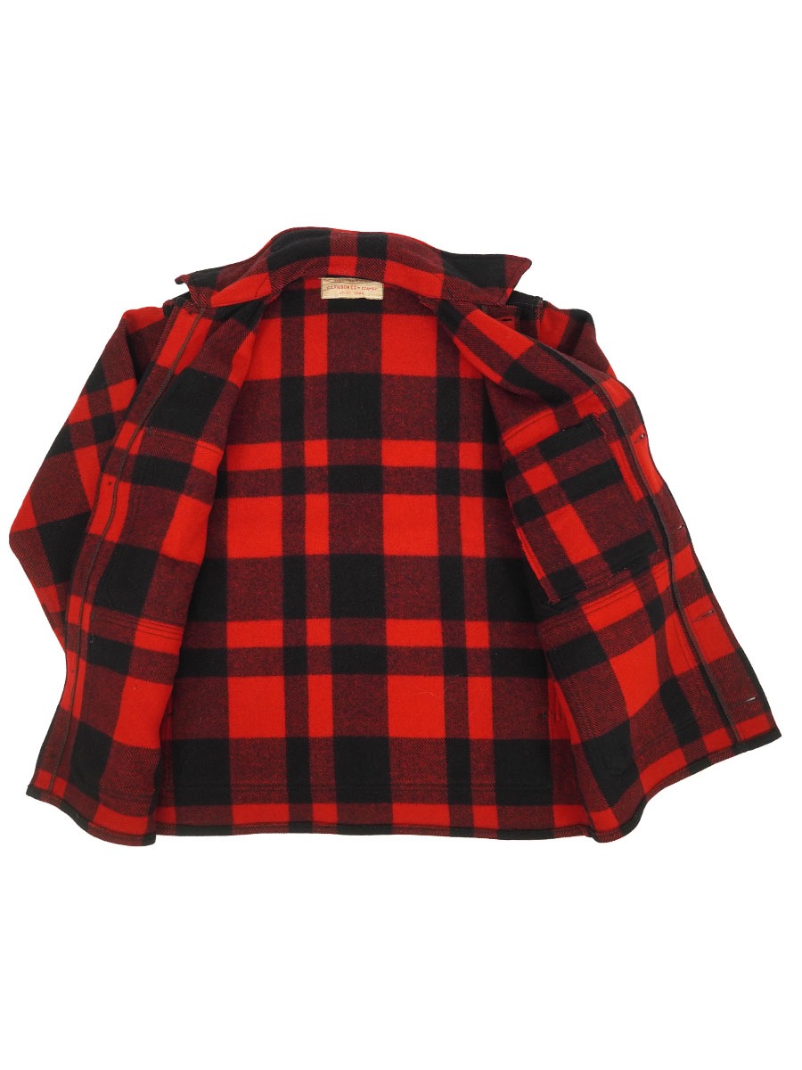 50's FILSON 赤黒バッファローチェック ウールマッキーノ
