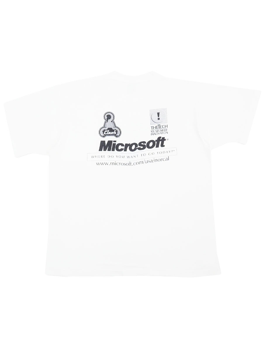 Fruit of the Loom US 猫プリント Tシャツ ホワイト L 90's FRUIT OF THE LOOM ''Microsoft Internet Explorer'' 両面