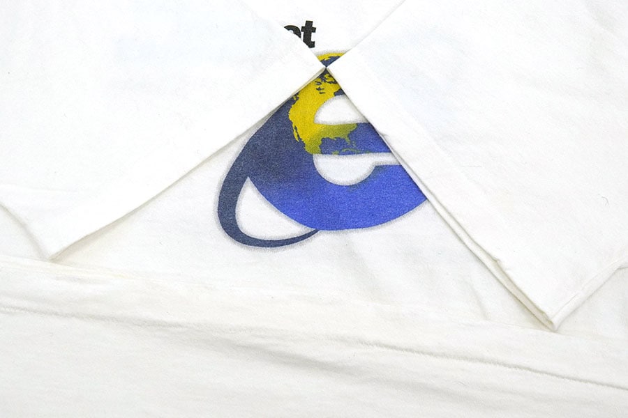 90's FRUIT OF THE LOOM ''Microsoft Internet Explorer'' 両面