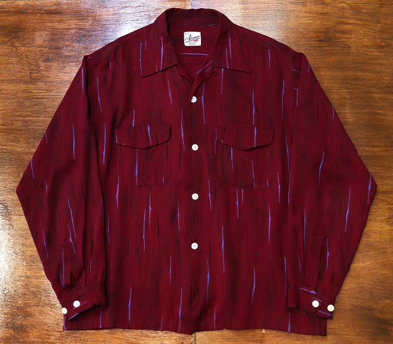 1950s L/S ROCKABILLY SHIRT , Size L