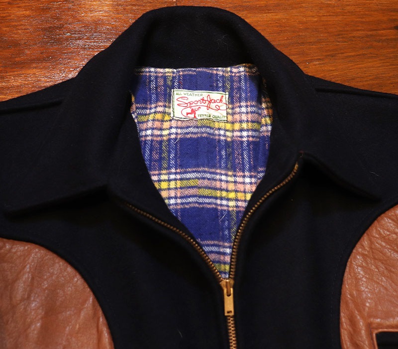 1940s WOOL x LEATHER JACKET , Size 40 | FAKEα | | BerBerJin WebStore