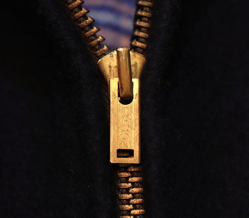 1940s WOOL x LEATHER JACKET , Size 40