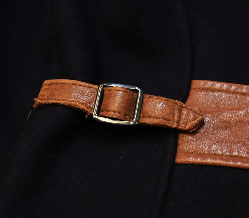 1940s WOOL x LEATHER JACKET , Size 40