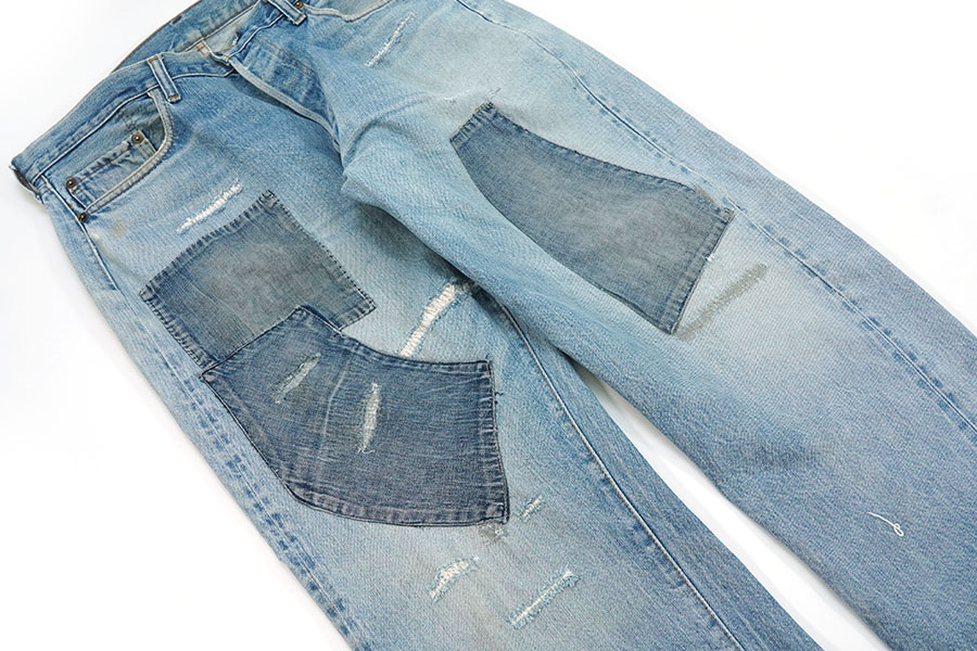 80'S LEVI'S 501 RED LINE REMAKE JEANS (APPROX.W36 L28)