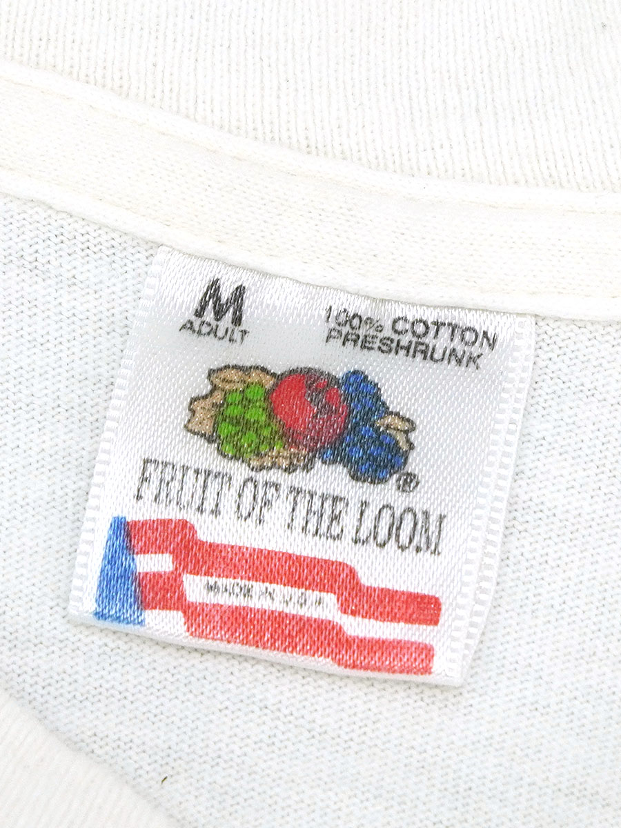 FRUIT OF THE LOOM テキストプリント Tシャツ XL 90s 90's FRUIT OF THE LOOM ''POP has freed us'' 染み込みプリント