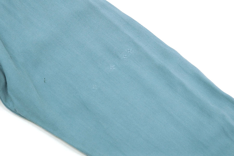 50S～ RAYON WESTERN SHIRT LIGHT BLUE (SIZE.M)