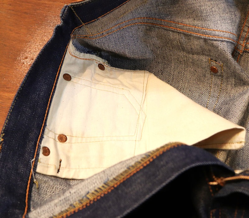 1950s LEVIS 501ZXX LEATHER , NO WASH , W36 L33