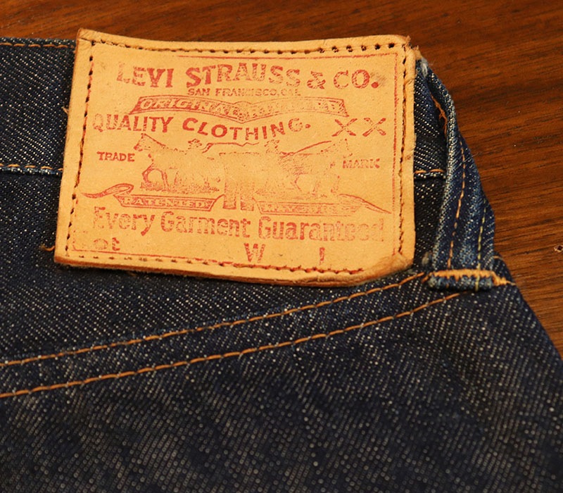 1950s LEVIS 501ZXX LEATHER , NO WASH , W36 L33 | すべての商品