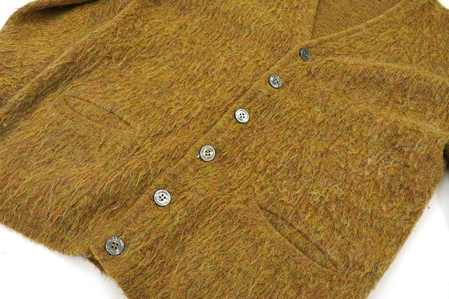 60's Brian Mat Neil アクリル×モヘア ニットカーディガン ミックスカラー 表記(M)