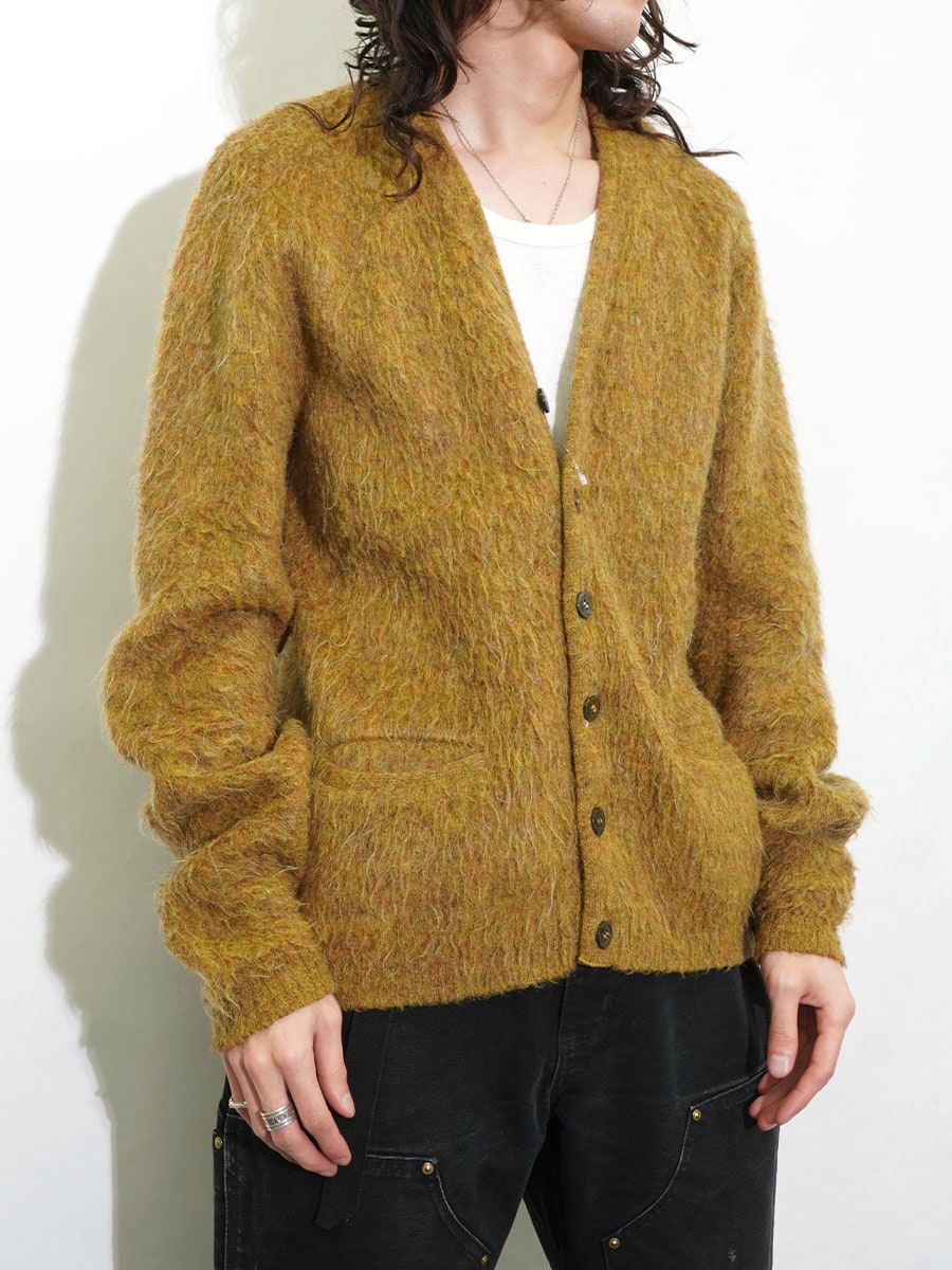 60's Brian Mat Neil アクリル×モヘア ニットカーディガン ミックスカラー 表記(M)