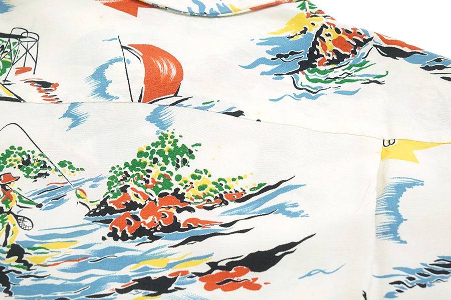 50'S JANTZEN RAYON HAWAIIAN SHIRT (SIZE.SMALL) | NEW ITEM