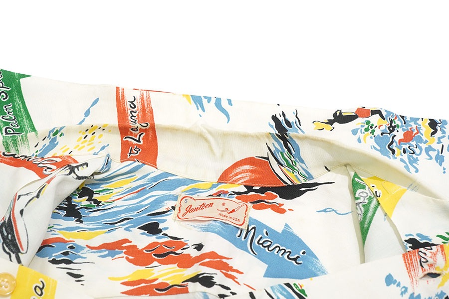 50'S JANTZEN RAYON HAWAIIAN SHIRT (SIZE.SMALL) | NEW ITEM