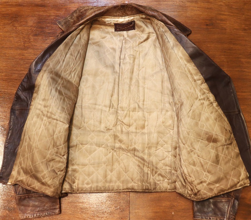 1940s LEATHER JACKET , Size 40