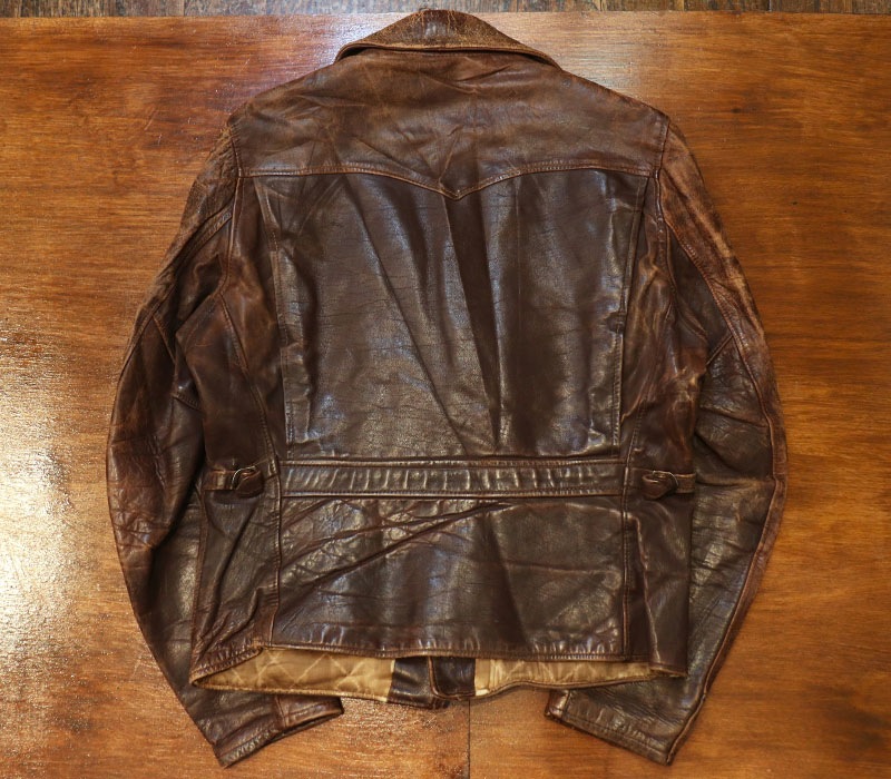 1940s LEATHER JACKET , Size 40