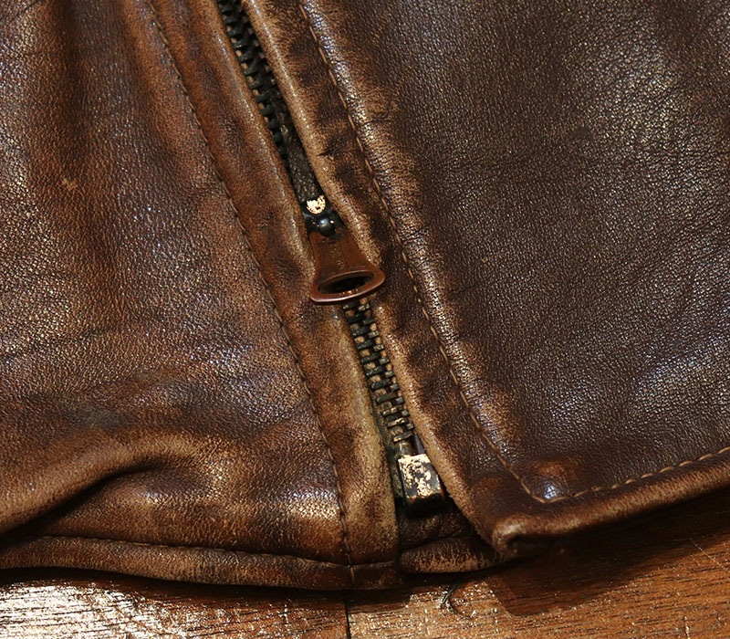 1940s LEATHER JACKET , Size 40