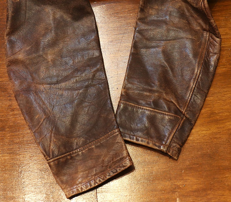 1940s LEATHER JACKET , Size 40