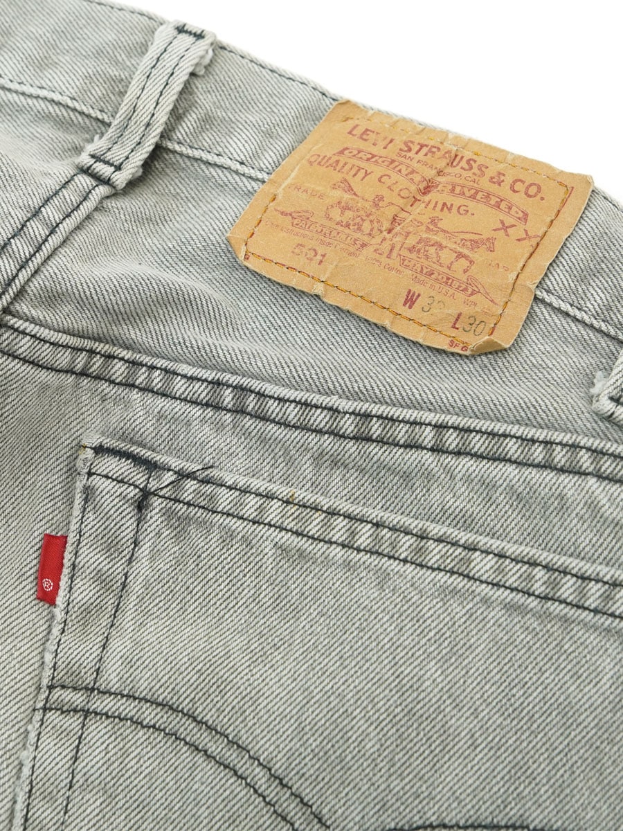 90'S LEVI'S 501 GRAY JEANS (SIZE.W32 L30) MADE IN USA | NEW ITEM