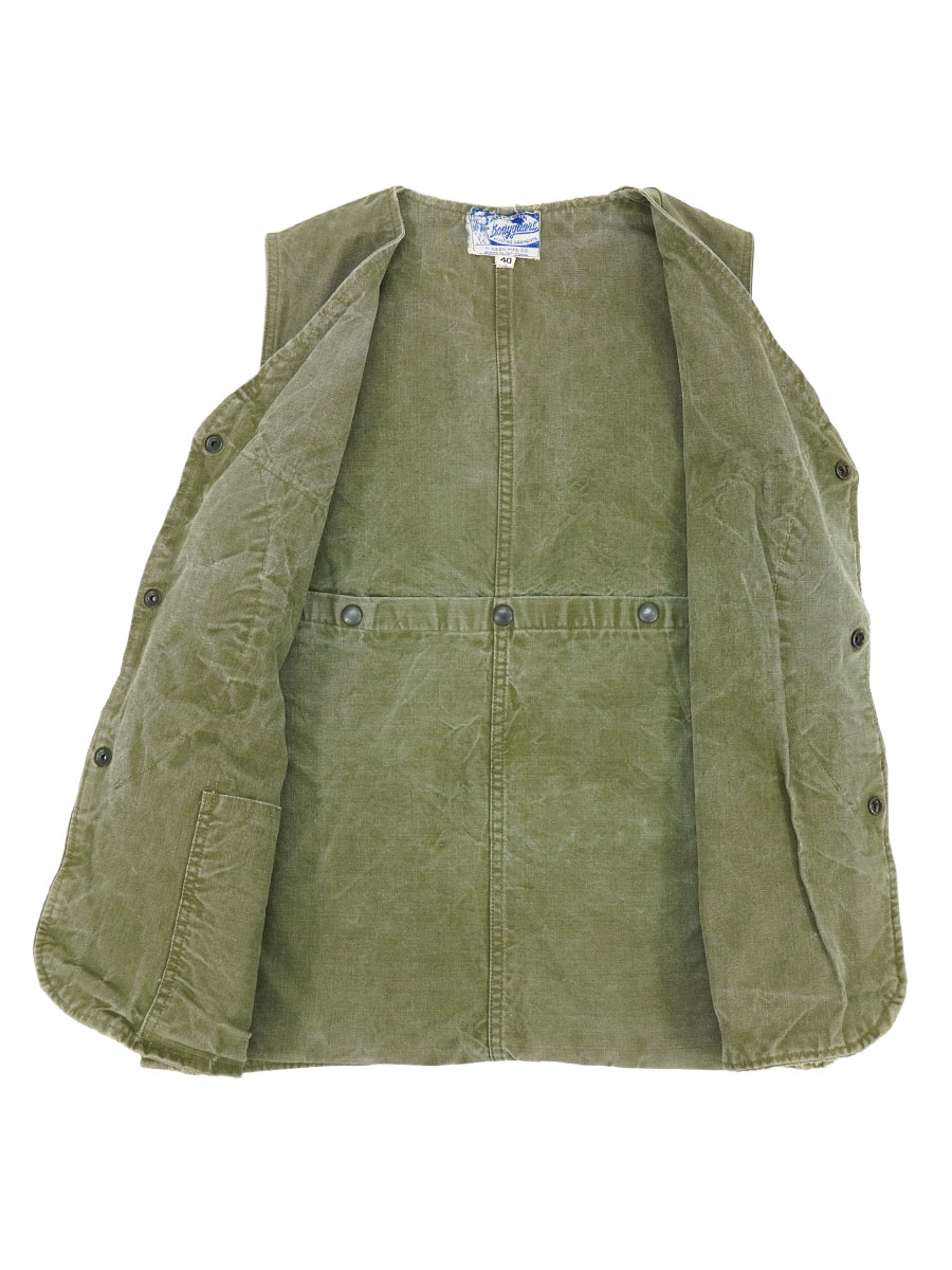 40'S～ HINSON BODYGUARD HUNTING VEST WITH HARLF MOON POCKET OLIVE