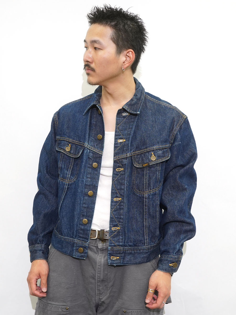 80's Lee 220 デニムジャケット 濃紺 実寸(42位) | SOLD OUT