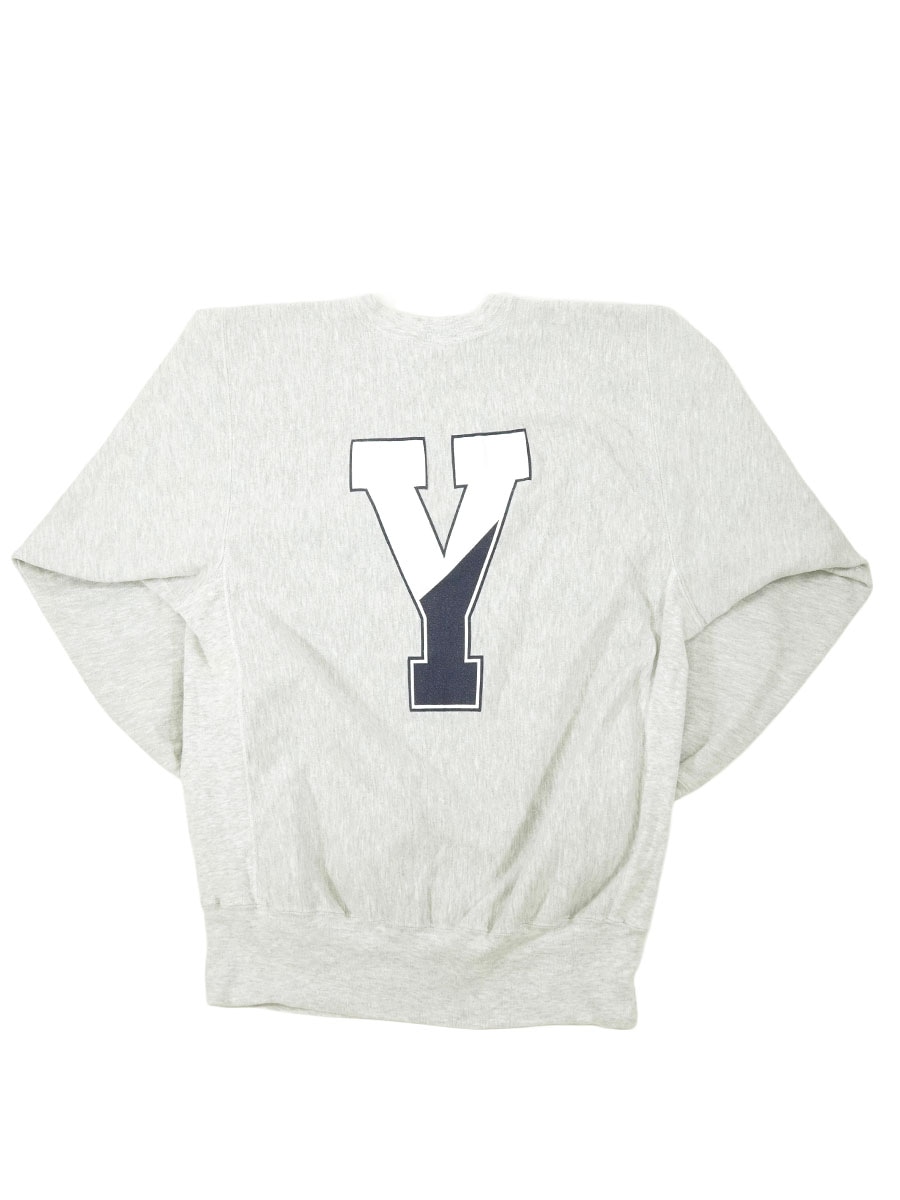 90'S CHAMPION REVERSE WEAVE ''YALE×Y'' BACK PRINT GREY (SIZE. XX